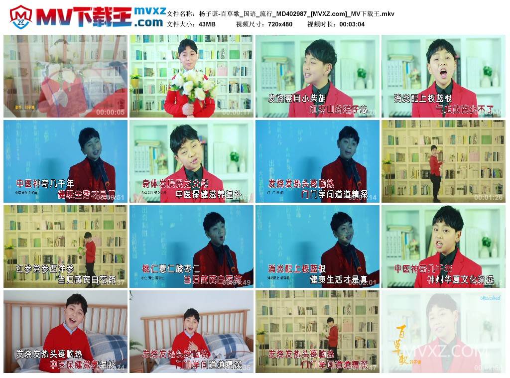 杨子谦-百草歌_国语_流行_MD402987